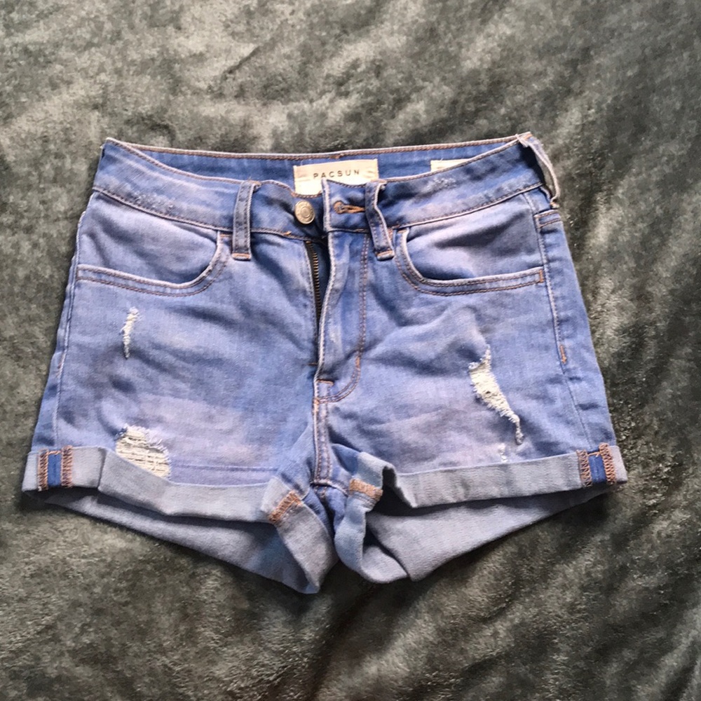 denim shorts